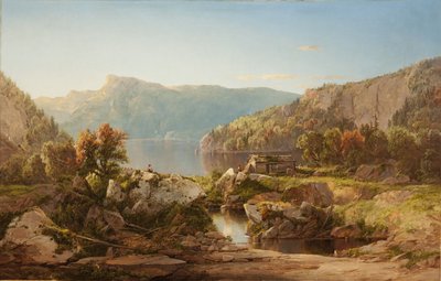 Mañana de otoño en el Potomac, c.1860s de William Sonntag